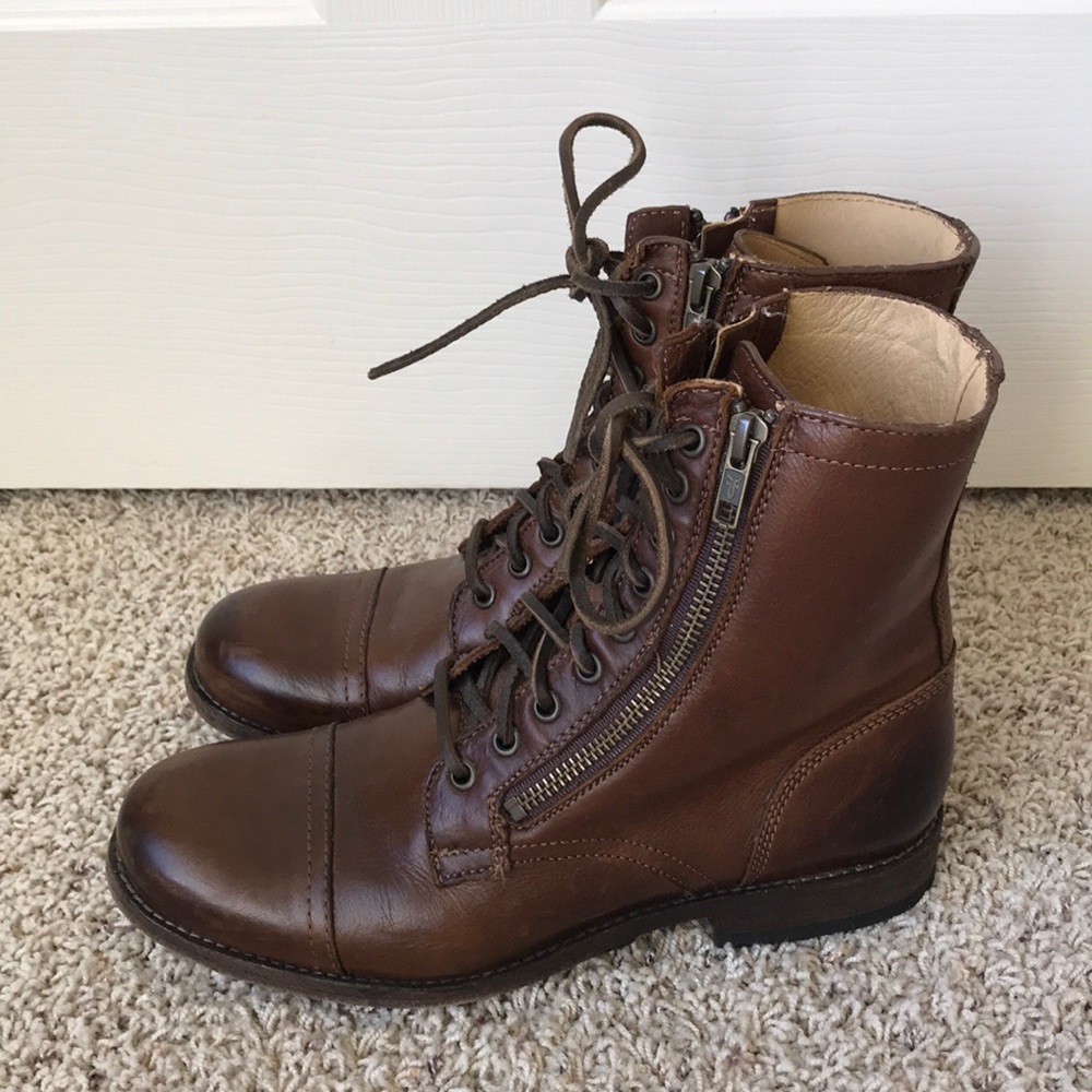 Frye Tyler Double Zip Boots Sz 8.5B